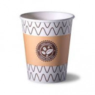 Одноразовый стакан картон 250 г. (50 шт.) с рисунком  Coffee