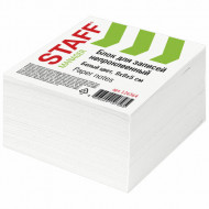 Бумага для заметок белая Staff 90х90 мм. (500 л.) неклейкая основа 65г/м2 белизна 90-92%