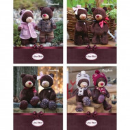 Тетрадь А5 018 л. линия Bears Choko & Milk блестки