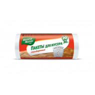 Пакеты д/мусора 020 л. (30 шт.) 07 мкм (45*50см) Мелочи Жизни, белые