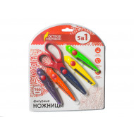 Ножницы детские 16,5 см. (5 сменных фигурных лезвий)