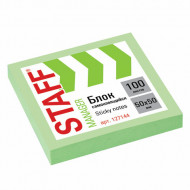 Стикер Staff 050х050 мм. (100 л.) зеленый