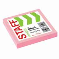 Стикер Staff 050х050 мм. (100 л.) розовый