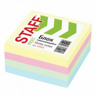 Стикер Staff 076х076 мм. (400 л.) 4 цвета