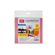 Салфетка вискозная OfficeClean 30*30 см (3шт) 70г/м2