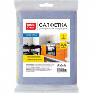 Салфетка вискозная OfficeClean 30*38 см (5шт) 80г/м