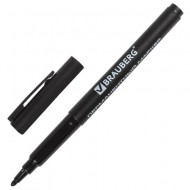 Маркер перманентный Brauberg Classicline 1мм. черный