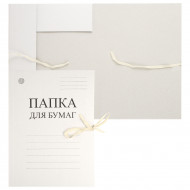 Папка картонная на завязках А4 плотная 440 г/м2 Dolce Costo