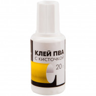 Клей ПВА Гамма 020 г. с кисточкой