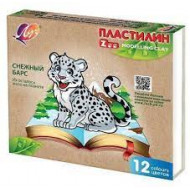 Пластилин Луч ZOO 12 цветов (180 г.)