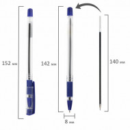 Ручка шариковая Staff Basic OBP-11 синяя 1 мм
