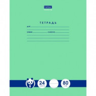 Тетрадь А5 024 л. Линия Hatber Панда-тетрадь блок 80 г/м2
