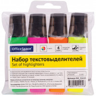 Набор маркеров текстовых Office Space 4 цвета, 1-5 мм
