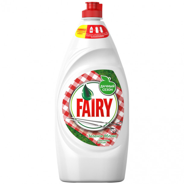 Fairy для посуды  900 мл. Зеленое яблоко СО