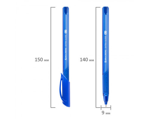 Ручка шариковая Brauberg Extra Glide GT Tone синяя 0,7мм