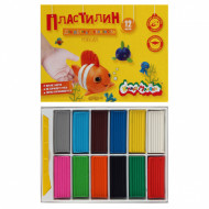 Пластилин Каляка-Маляка 12 цветов (180 г.) со стеком НДС 10%