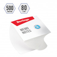 Бумага для заметок белая Berlingo 80х80 мм. (500 л.) клейкая основа, спираль