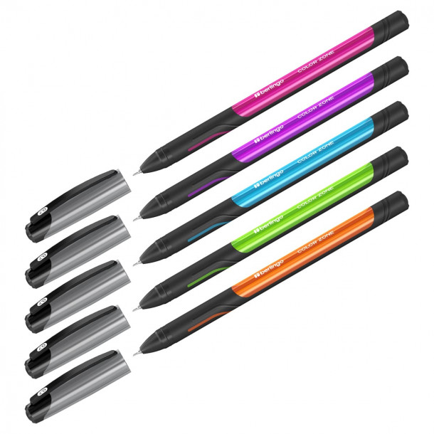 Ручка шариковая Berlingo Color Zone stick синяя,0,7 мм