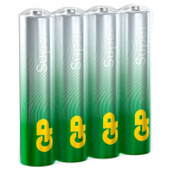 GP SUPER G-TECH Alkaline батарейки ААА LR03 (спайка 4шт) блок 96шт (мизинчиковые)