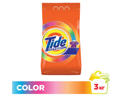 Tide Аква-пудра с/п автомат Color 3 кг СО