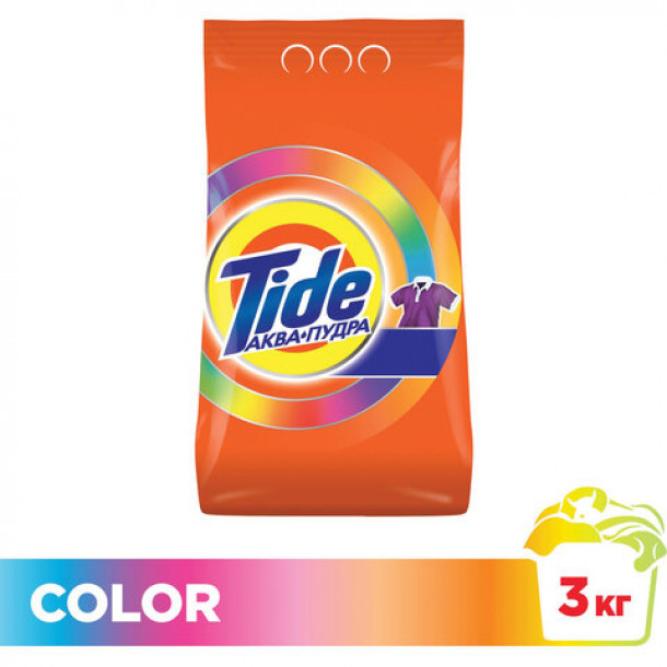Tide Аква-пудра с/п автомат Color 3 кг СО