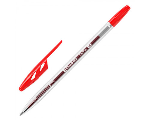 Ручка шариковая Brauberg Ultra, красная, 1,0 мм