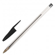 Ручка шариковая Staff Basic Budget BP-02 черная 0,5 мм