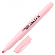 Маркер текстовый Klerk 1,0-5,0мм , розовый, Macaroon Pastel