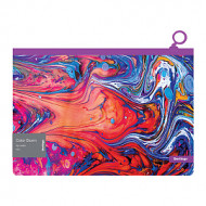Папка на молнии Berlingo А4 Color Storm, с рисунком, 180 мкм