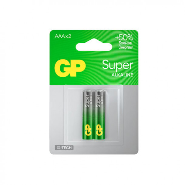 Батарейки GP Super G-Tech LR03, AAA , мизинчиковые (2шт)