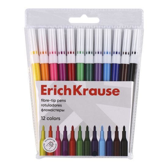 Фломастеры Erich Krause Light 12 цветов