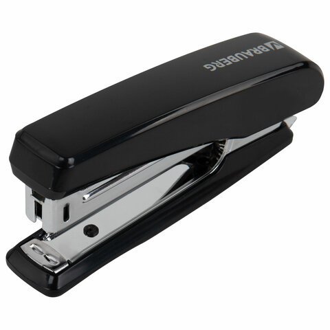 Степлер № 10 Brauberg Standard, 20 л. черный